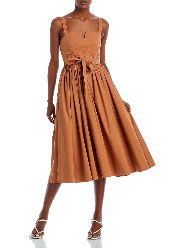 Can't Miss Cornelia Womens Boning Long Fit & Flare Dress