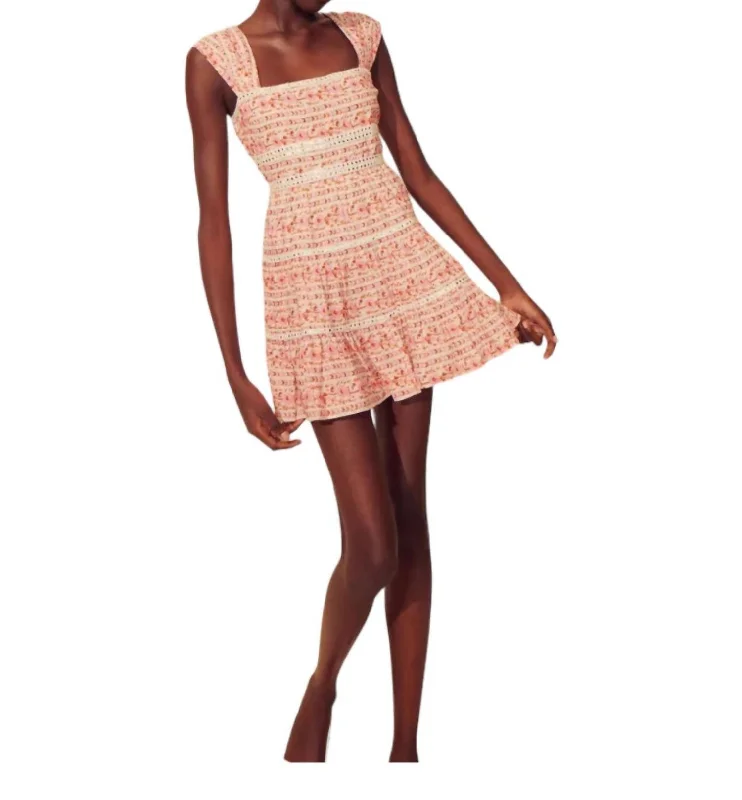 Savings Event Campbell Mini Dress In Bellini Print