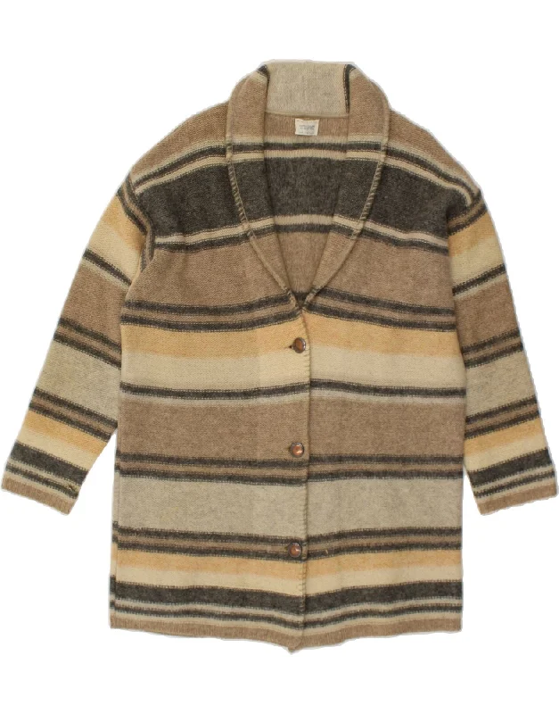 Stock Up and Save BENETTON Womens Longline 3/4 Sleeve Cardigan Sweater UK 14 Medium Beige Stock Up and Save BENETTON Womens Longline 3/4 Sleeve Cardigan Sweater UK 14 Medium Beige
