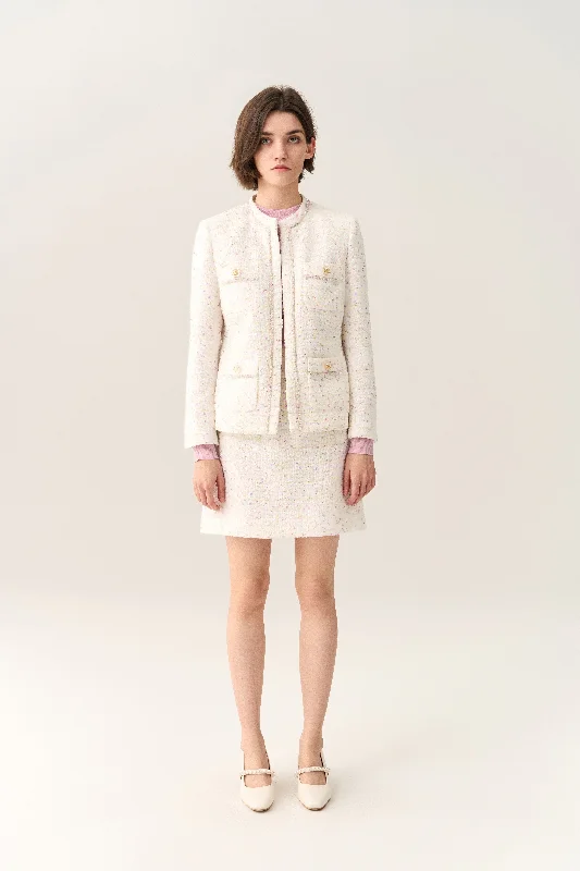 Big Discounts Fantasy Iridescent-detail Tweed Jacket