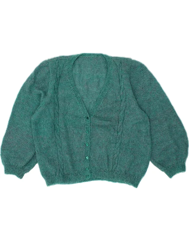 Now or Never VINTAGE Womens Cardigan Sweater UK 14 Large Blue