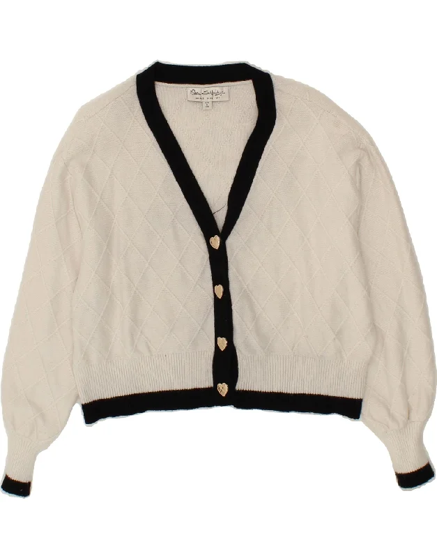 Bargain Bin MISS SELFRIDGE Womens Oversized Crop Cardigan Sweater UK 10 Small White