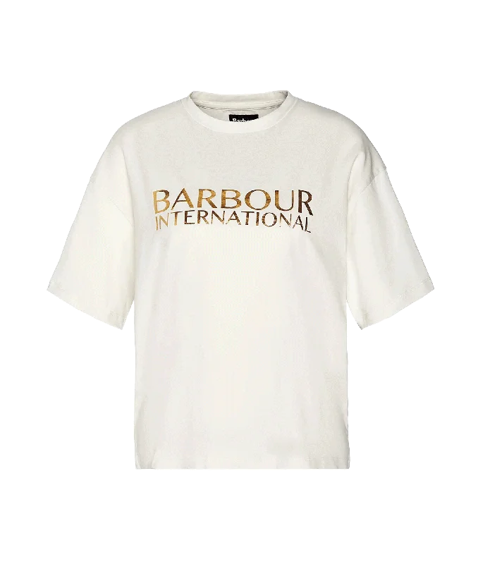 Clearance Event Carla Logo T-Shirt - Cream
