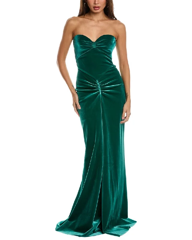 Deal Explosion Chiara Boni La Petite Robe Malik Velvet Maxi Dress