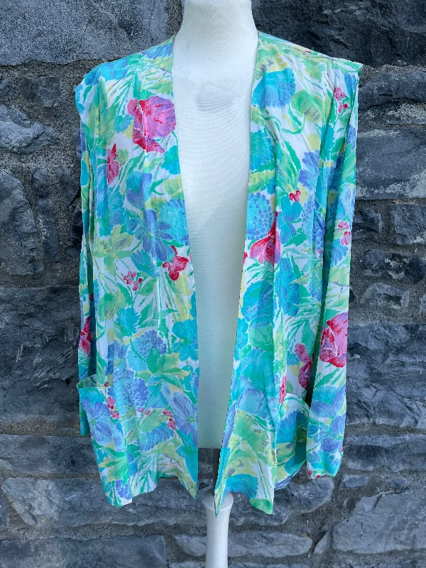 Don’t Miss Out 80s floral blazer uk 14
