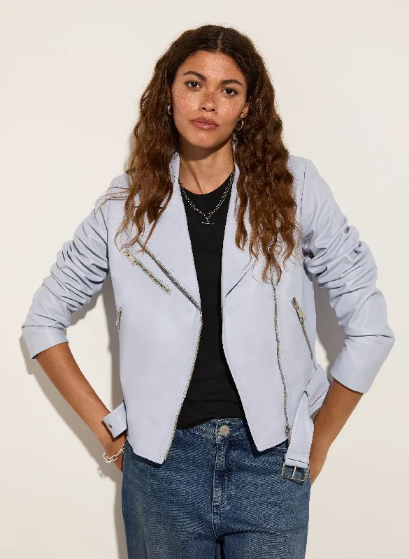 Special Price Lyle Leather Biker Jacket