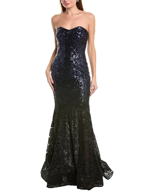 Rene Ruiz Sequin & Lace Gown