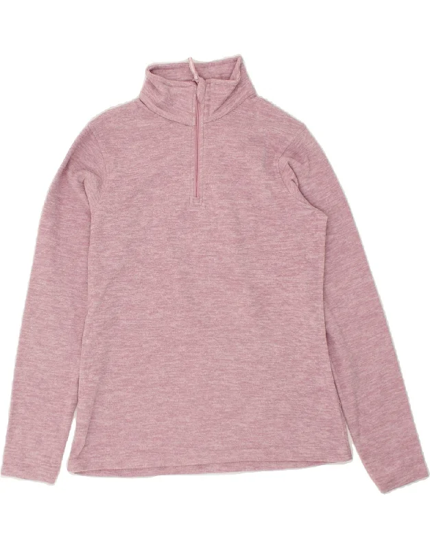 Warehouse Sale MOUNTAIN WAREHOUSE Womens Zip Neck Fleece Jumper UK 12 Medium Pink