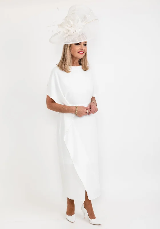 Exclusive Online Offer Ella Boo Drape Side Detail Maxi Dress, Ecru