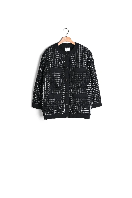 Huge Discounts Blouson over size en tweed matelassé