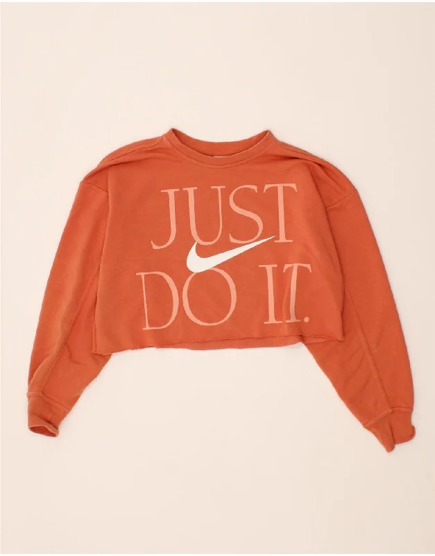 Crazy Savings NIKE Womens Dri Fit Oversized Graphic Sweatshirt Jumper UK 6 XS Orange Crazy Savings NIKE Womens Dri Fit Oversized Graphic Sweatshirt Jumper UK 6 XS Orange