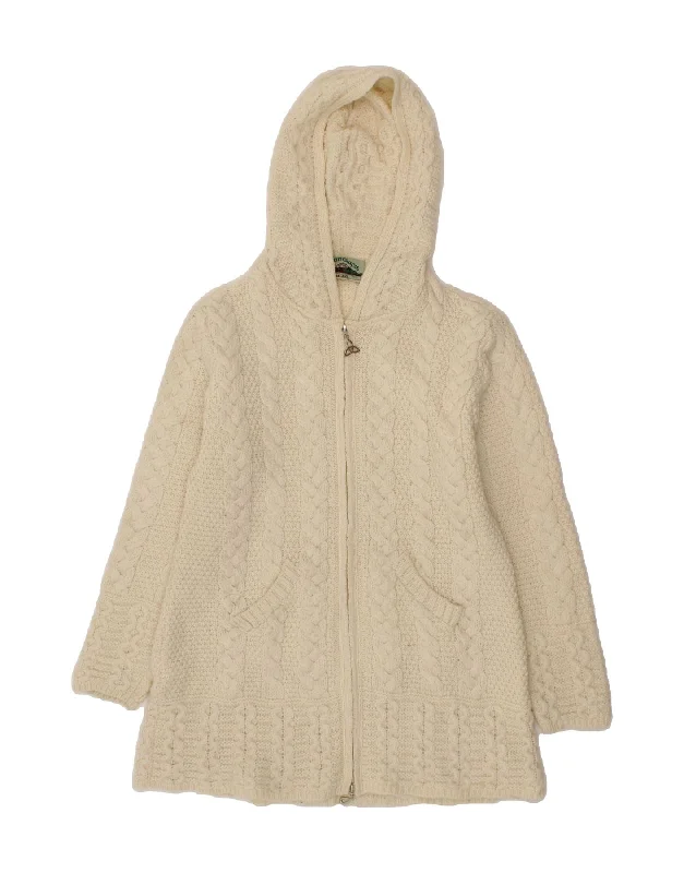 Discount Deals ARANCRAFTS Womens Oversized Hooded Cardigan Sweater UK 6 XS Off White Discount Deals ARANCRAFTS Womens Oversized Hooded Cardigan Sweater UK 6 XS Off White