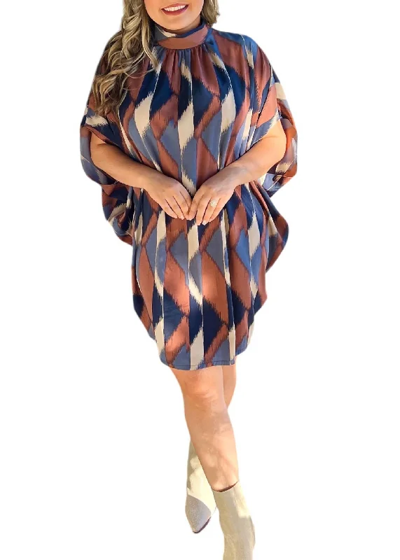 Steals and Deals Caftan Dress In Brown