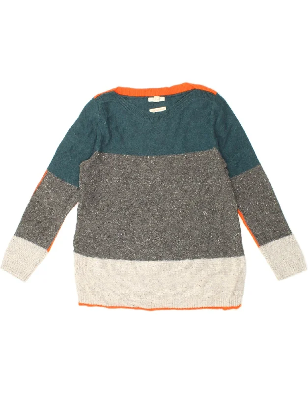 Blowout Deals WHITE STUFF Womens Boat Neck Jumper Sweater UK 12 Medium Multicoloured