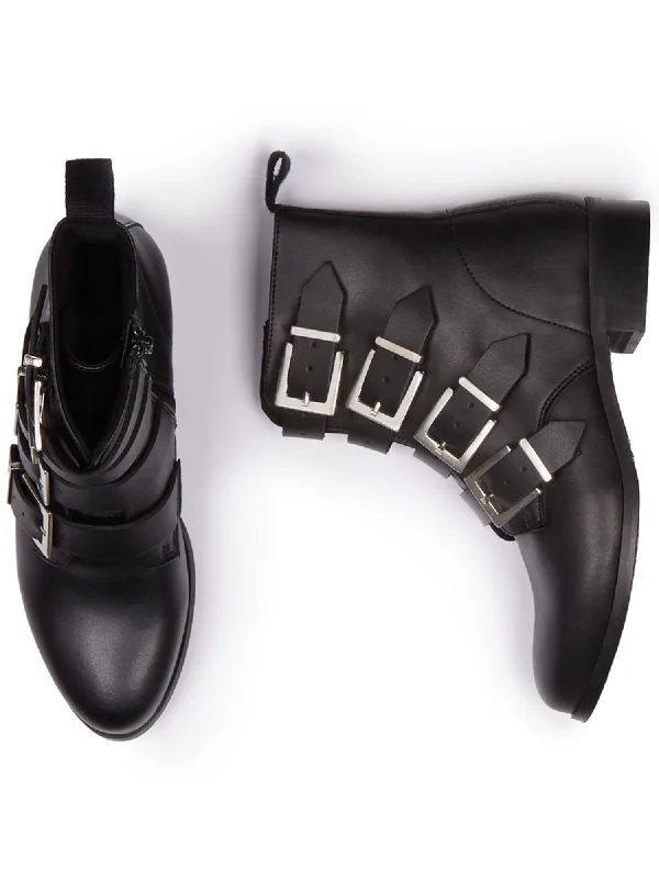 Mega Deal 4 Strap Biker Boots