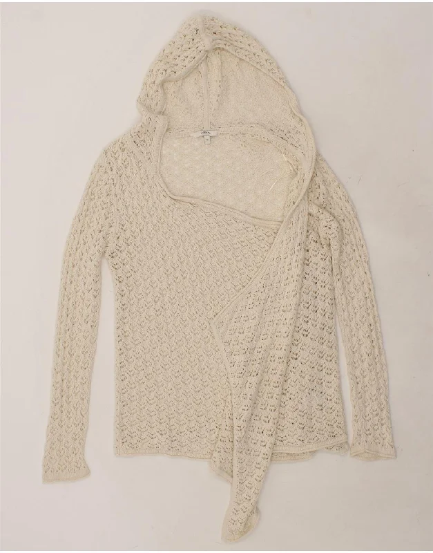 Weekend Flash Sale FAT FACE Womens Hooded Crochet Cardigan Sweater UK 16 Large Off White Weekend Flash Sale FAT FACE Womens Hooded Crochet Cardigan Sweater UK 16 Large Off White
