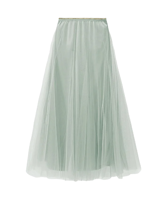 Year-End Sale Tulle Layer Skirt - Green