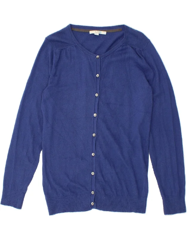 BODEN Womens Cardigan Sweater UK 16 Large Blue Cotton