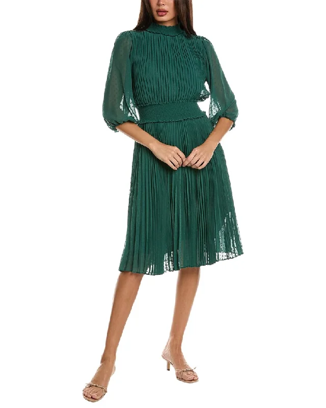 Time-Limited Offer Nanette Nanette Lepore Accordion Pleated Midi Dress