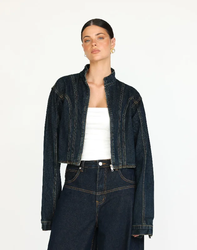 Price Drop Chad Denim Jacket (Indigo)