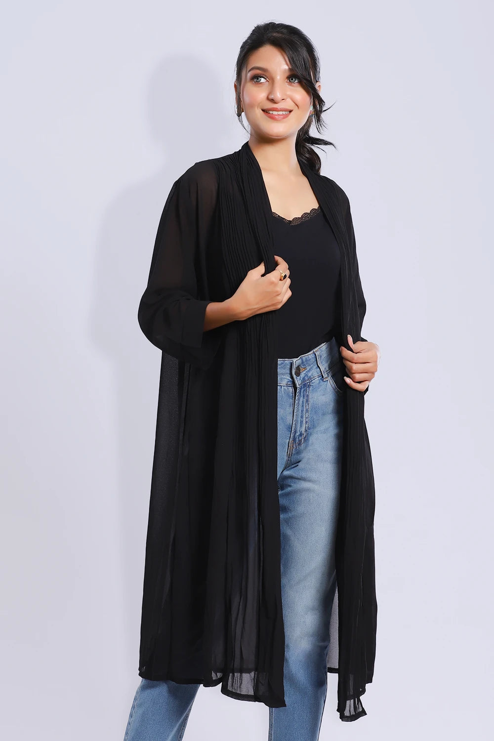 Sale Event Pleated Long Shrug