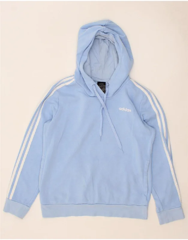 Special Discount ADIDAS Womens Hoodie Jumper UK 12/14 Medium Blue Cotton