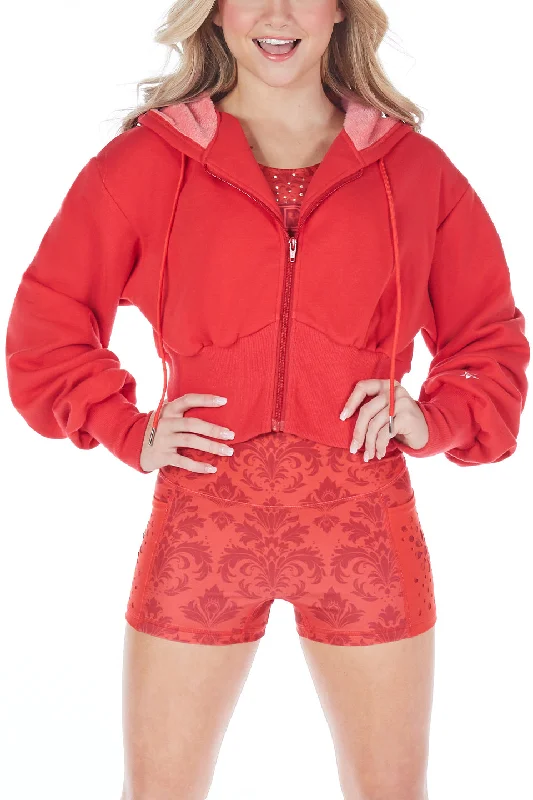 Buy Now Zip Up in Roc the Lux Red