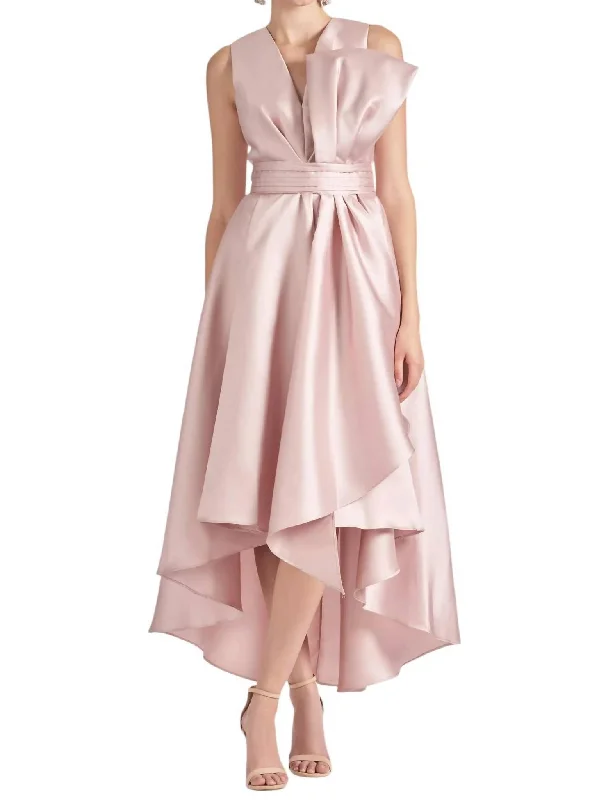 Jenna Gown In Silver Peony