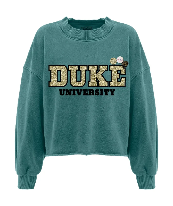 Special Discount Sweatshirt crop porter forest "UNIVERSITY"