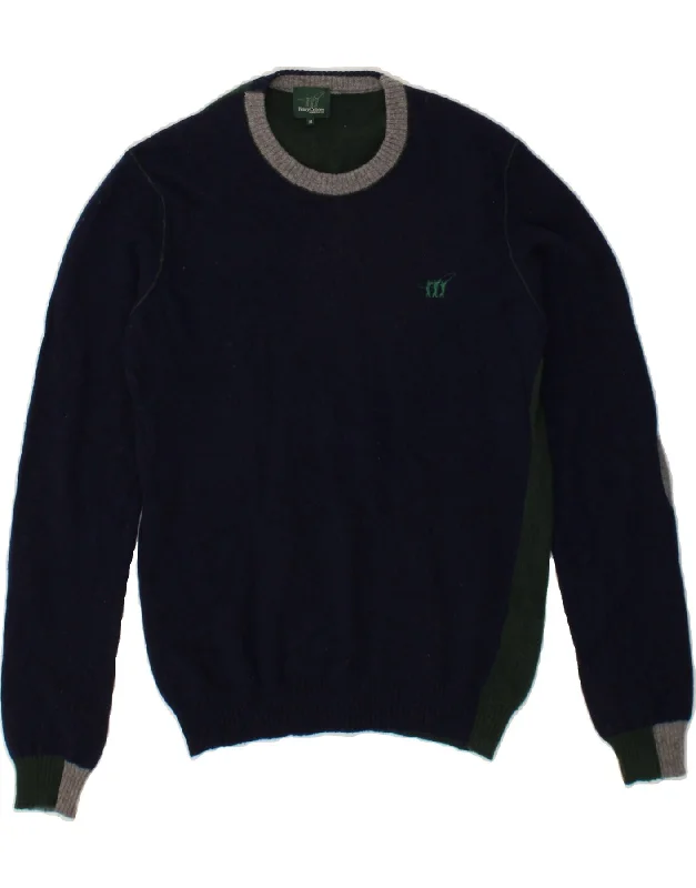 Don’t Miss Out HENRY COTTONS Womens Crew Neck Jumper Sweater UK 14 Medium Navy Blue