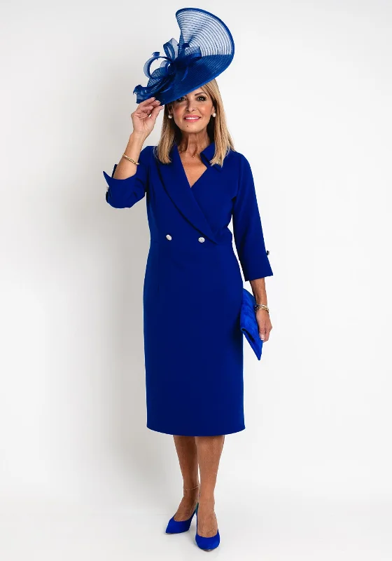 Great Bargains Claudia C Victoria Pencil Midi Dress, Royal Blue