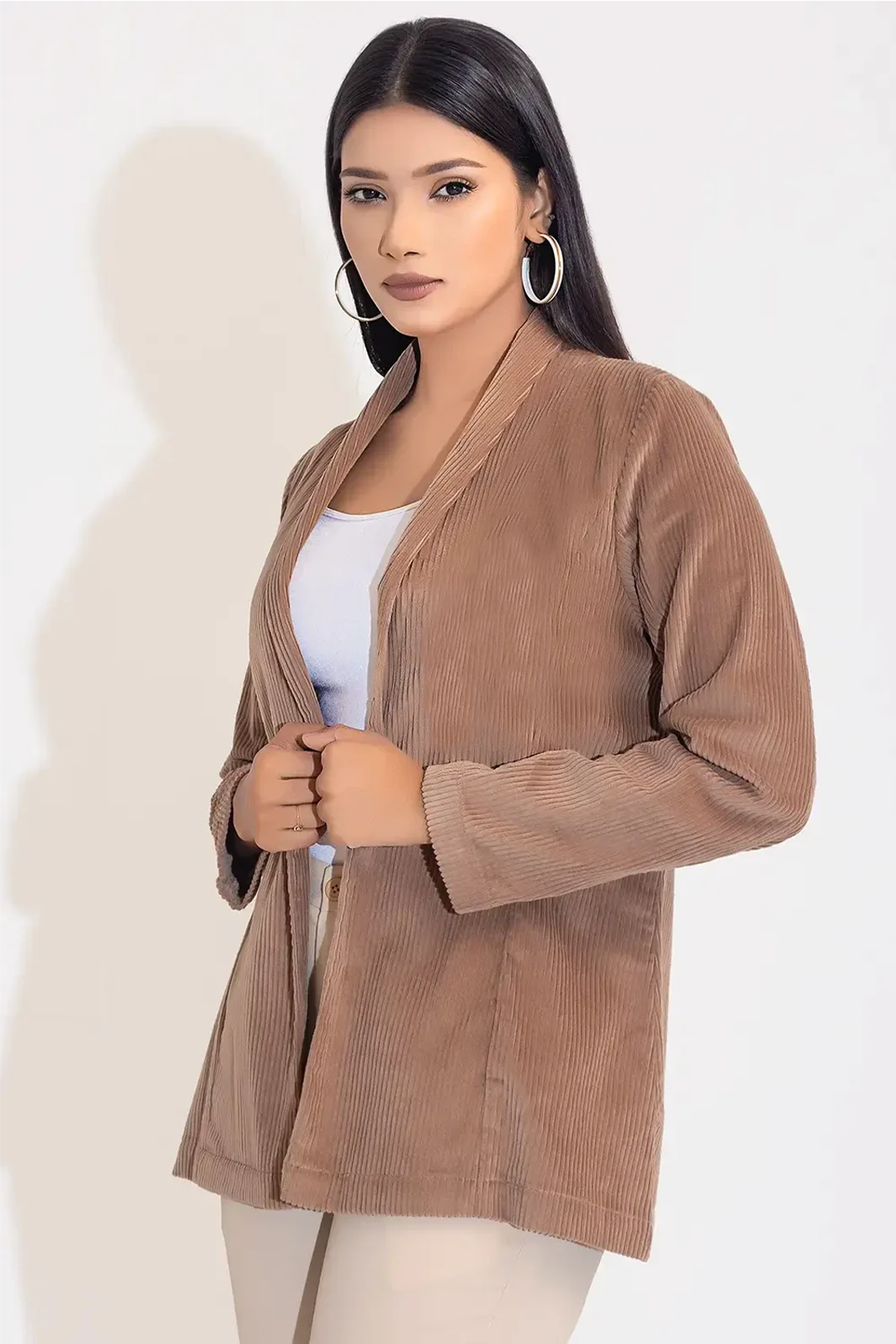 Daily Deals Corduroy Semi-Formal Coat