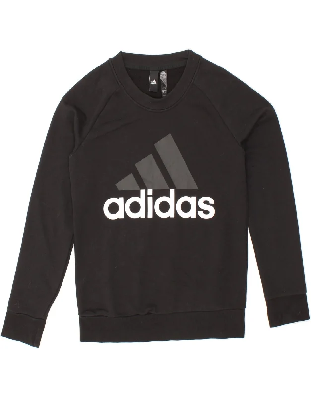 Get It Before It’s Gone ADIDAS Womens Graphic Sweatshirt Jumper UK 8/10 Small Black Cotton Get It Before It’s Gone ADIDAS Womens Graphic Sweatshirt Jumper UK 8/10 Small Black Cotton