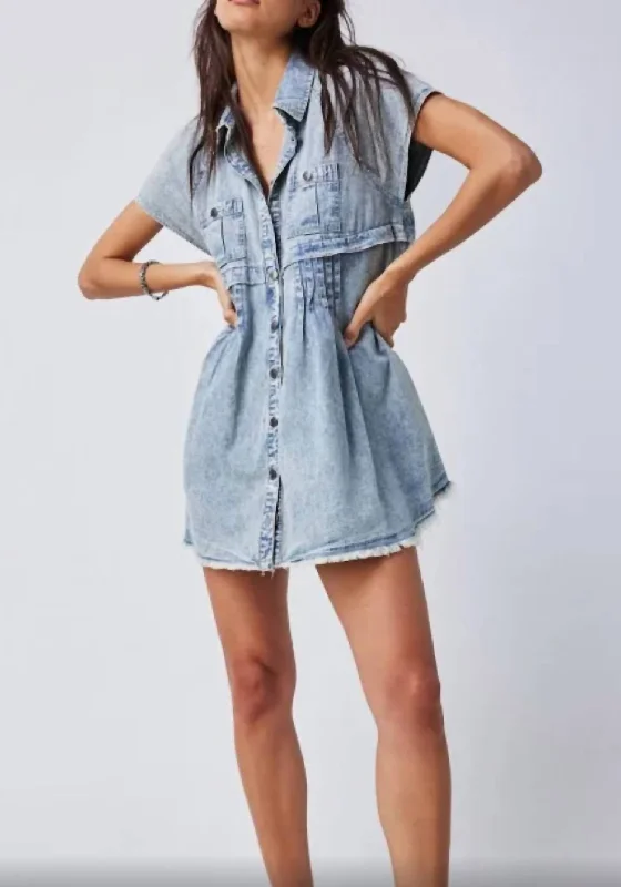 Daily Specials Ronnie Mini Dress In Denim