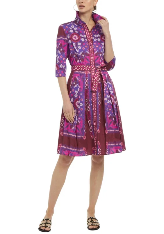 Kelly Dress In Etro Violet