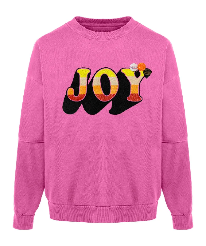 Sweatshirt roller fuschia "JOY FW24"