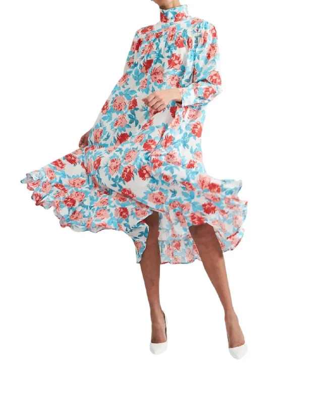 TIME-Limited Offer Iva Dress In Painted Rose