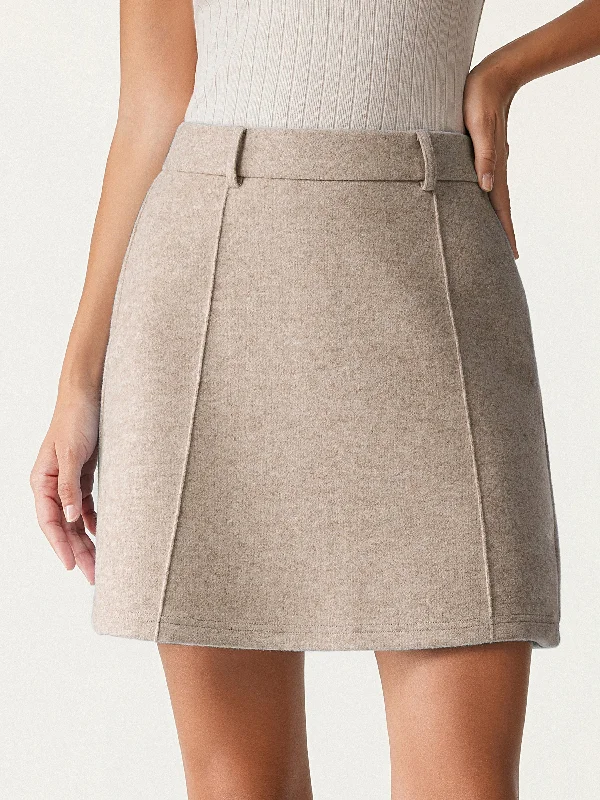 Don’t Miss Out High Waisted A Line Mini Skirt