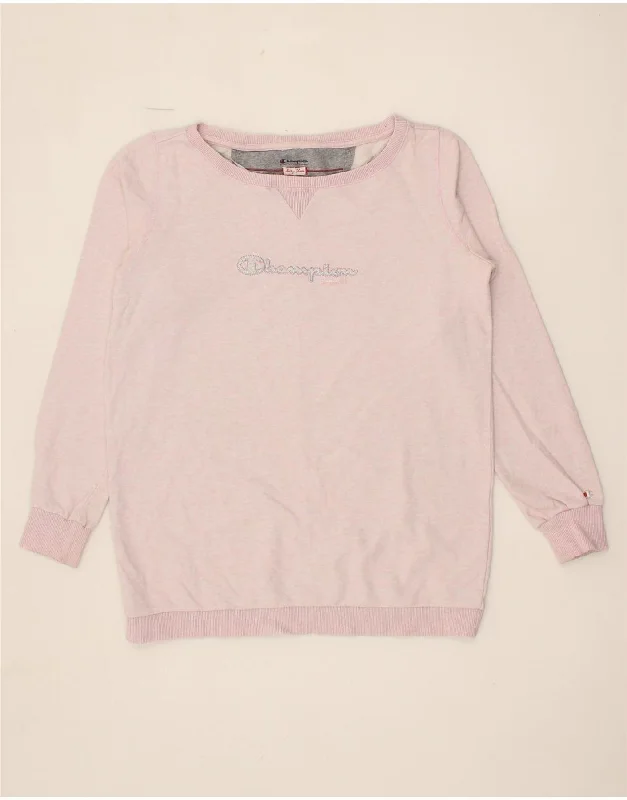 Special Price CHAMPION Womens Heritage Classics Sweatshirt Jumper UK 16 Large Pink