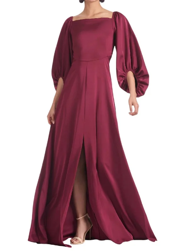 Bryant Gown In Garnet