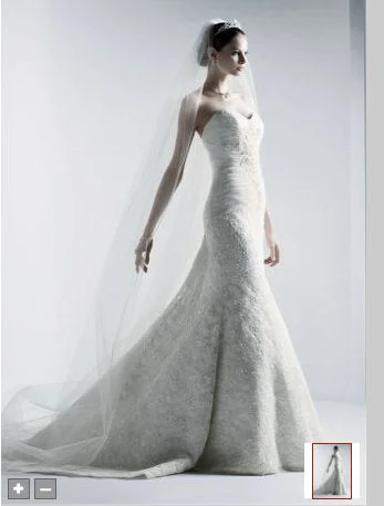 Limited Time Offer Oleg Cassini Sweetheart Beaded Lace Trumpet Gown