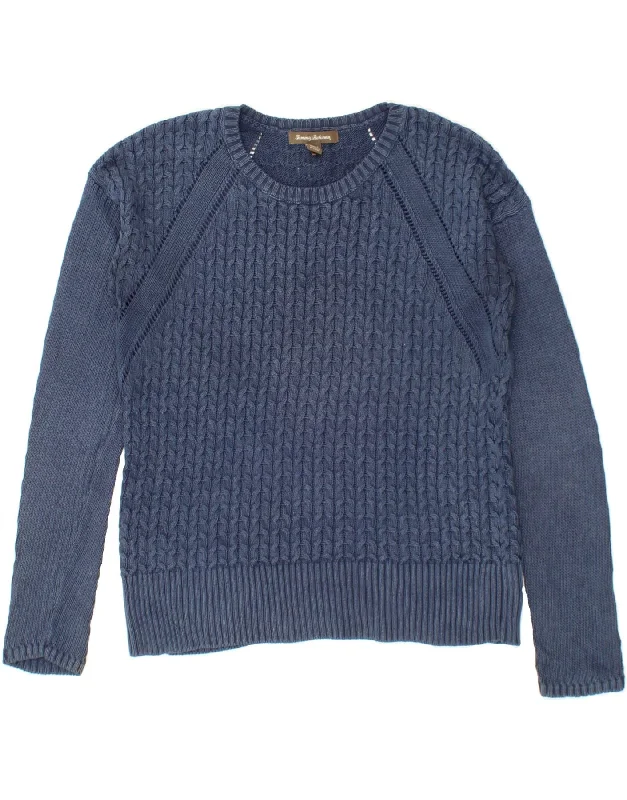 Anniversary Sale TOMMY HILFIGER Womens Crew Neck Jumper Sweater UK 14 Medium Blue Cotton Anniversary Sale TOMMY HILFIGER Womens Crew Neck Jumper Sweater UK 14 Medium Blue Cotton