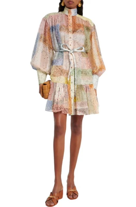 Today’s Deal Matchmaker Lantern Mini Dress In Bandana Patch Print