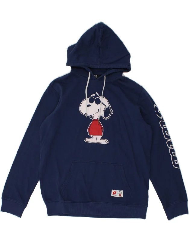 Exclusive Savings LOTTO Womens Peanuts Graphic Hoodie Jumper UK 16 Large Navy Blue Cotton Exclusive Savings LOTTO Womens Peanuts Graphic Hoodie Jumper UK 16 Large Navy Blue Cotton