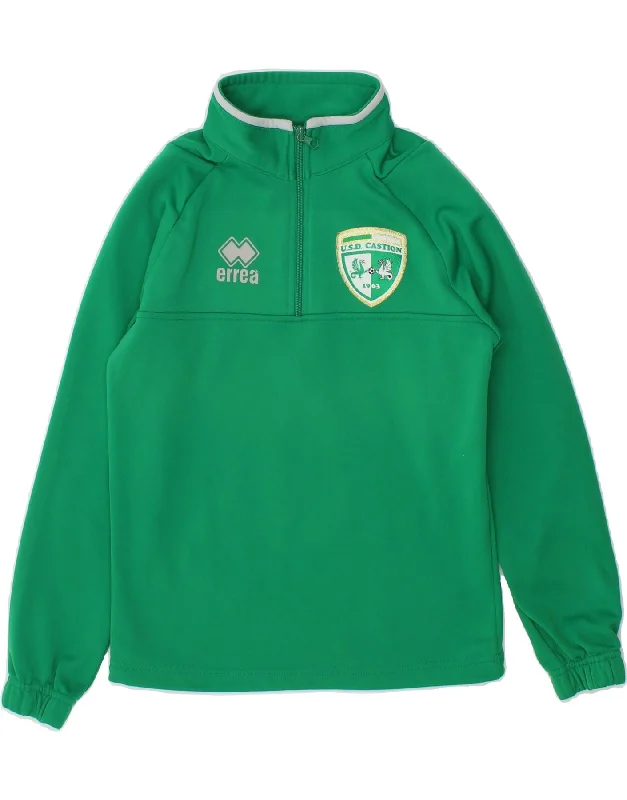 Fantastic Deals ERREA Womens Oversized Graphic Zip Neck Sweatshirt Jumper UK 2 2XS Green Fantastic Deals ERREA Womens Oversized Graphic Zip Neck Sweatshirt Jumper UK 2 2XS Green