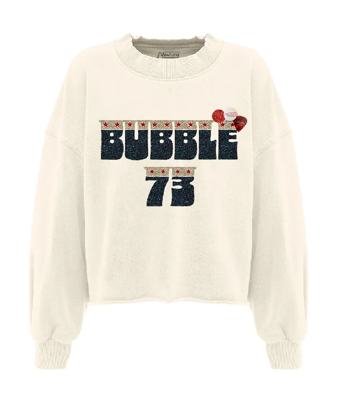 Sweatshirt crop porter natural "BUBBLE"