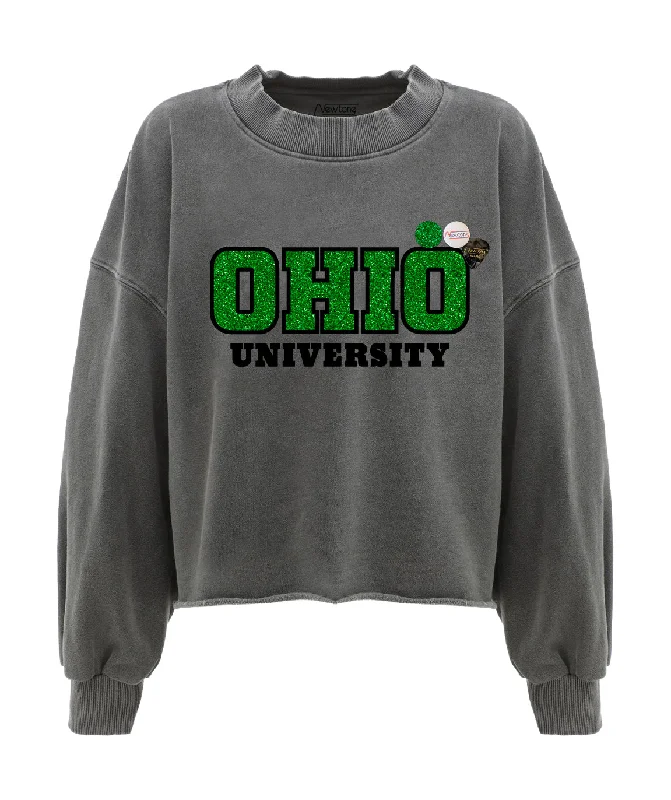 Sweatshirt crop porter pepper "UNIVERSITY"