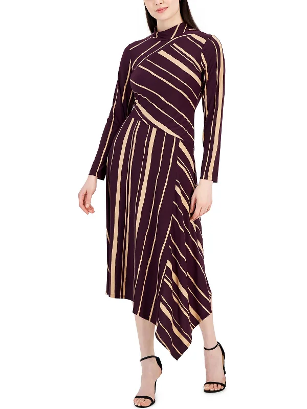 Super Savings Petites Womens Asymmetric Long Cocktail And Party Dress