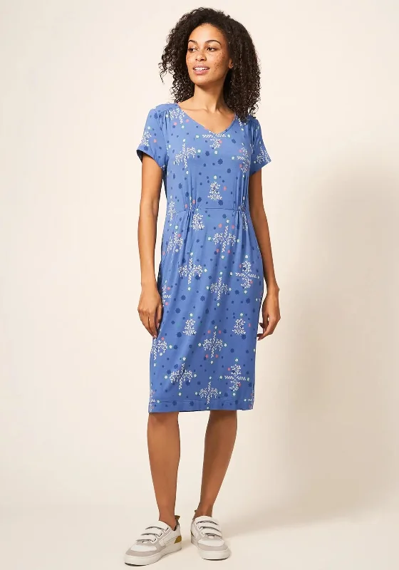 Unbeatable Prices White Stuff Tallie Print Jersey Dress, Blue
