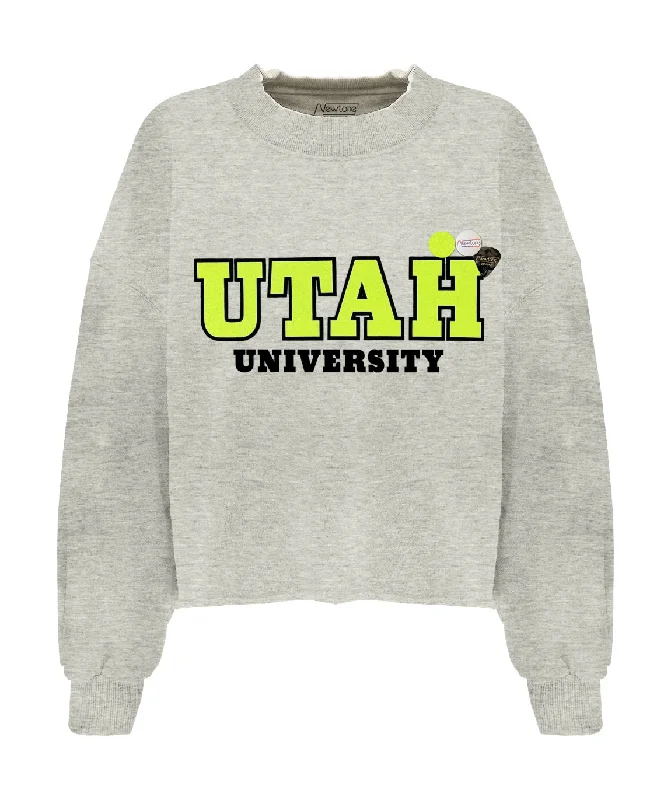 Quick Sale Sweatshirt crop porter elephant "UNIVERSITY"